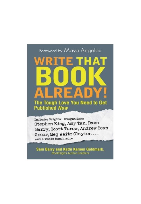 Write That Book Already! The Tough Love You Need to Get Published Now