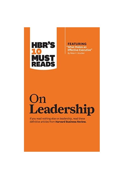 HBR's 10 Must Reads on Leadership