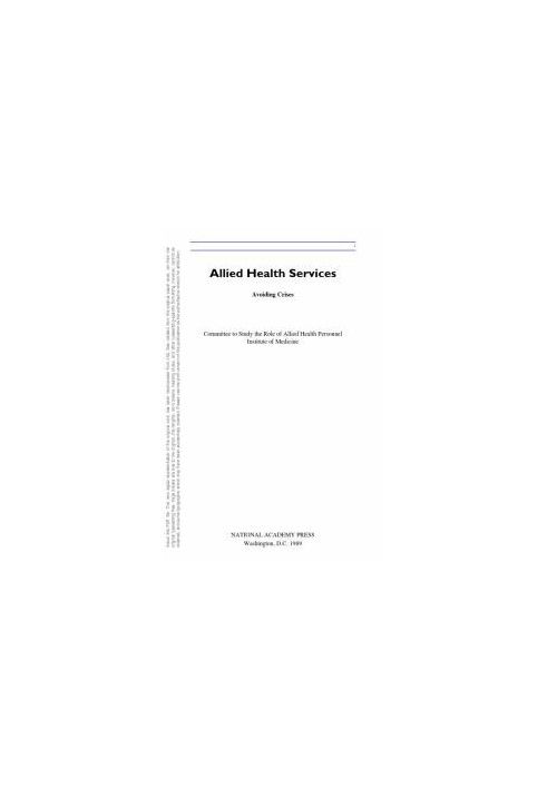 Allied Health Services : Avoiding Crises