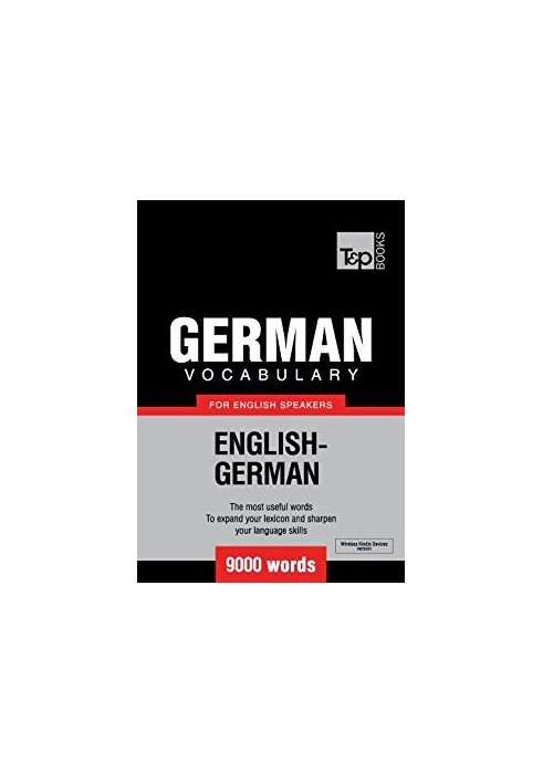 German Vocabulary for English Speakers - 9000 Words