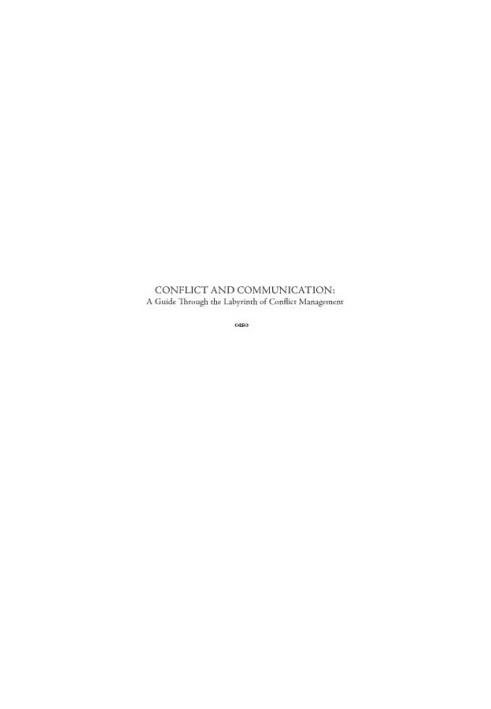Conflict and communication: a guide through the labyrinth of conflict management