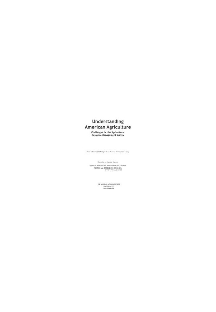 Understanding American Agriculture: Challenges for the Agricultural Resource Management Survey