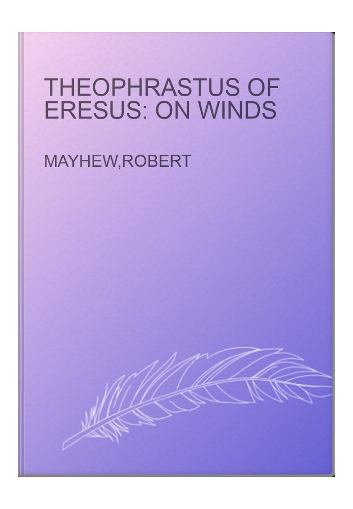 Theophrastus of Eresus: On winds