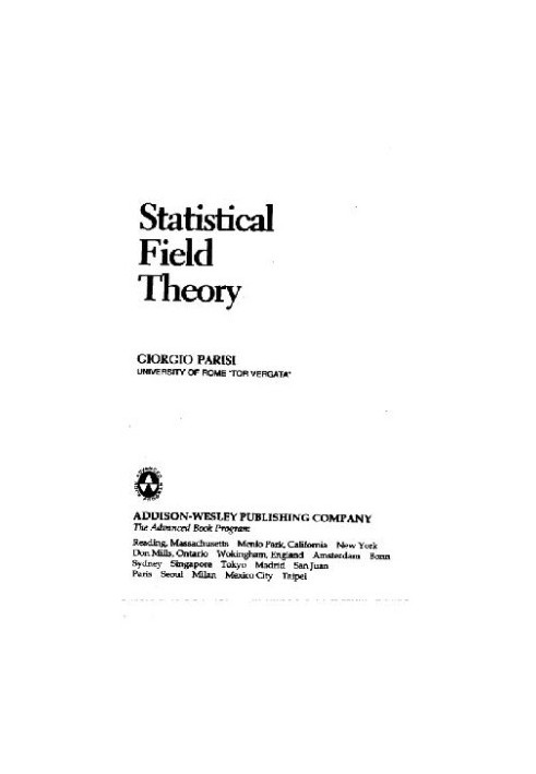 Statistical Field Theory
