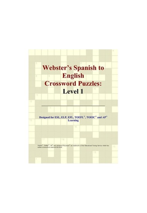 Webster's Spanish to English Crossword Puzzles: Level 1