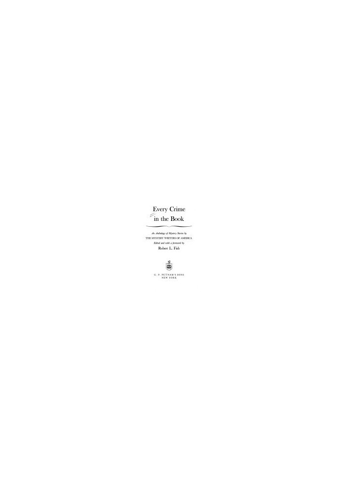 Every Crime In The Book: An Anthology Of Mystery Stories