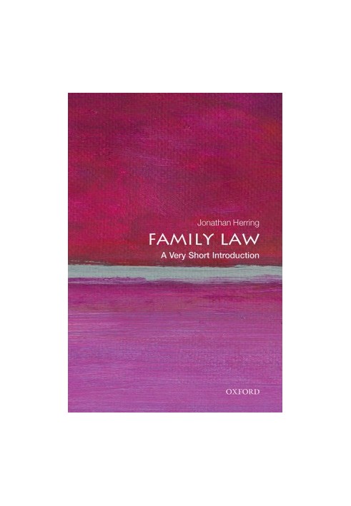 Family Law: A Very Short Introduction