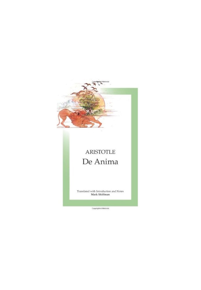 De Anima: On the Soul