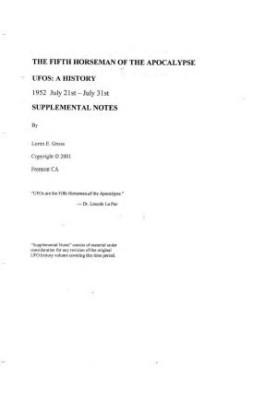 UFOs: A HISTORY 1952: July-21st-31st Supplemental Notes