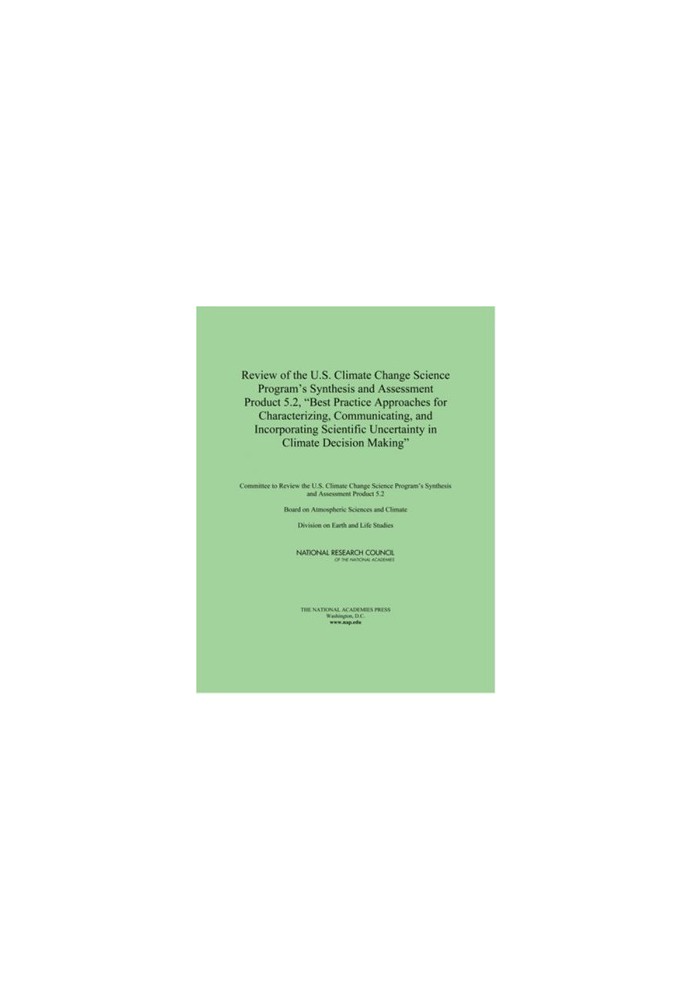 Review of the U.S. Climate Change Science Program's Synthesis and Assessment Product 5.2, ''Best Practice Approaches for Char