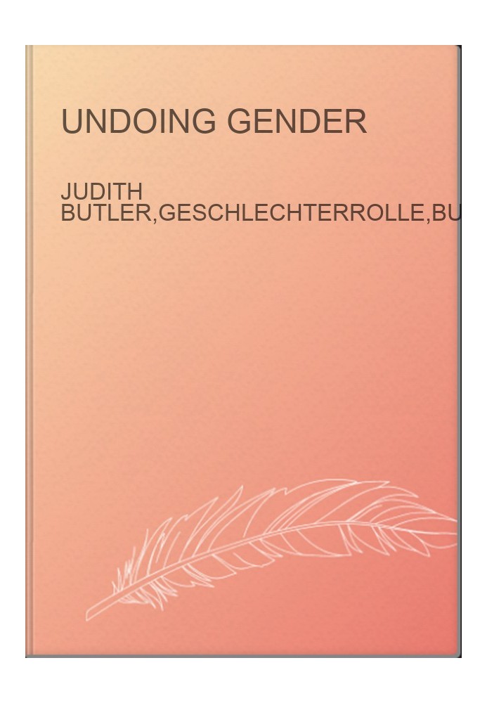 Undoing Gender