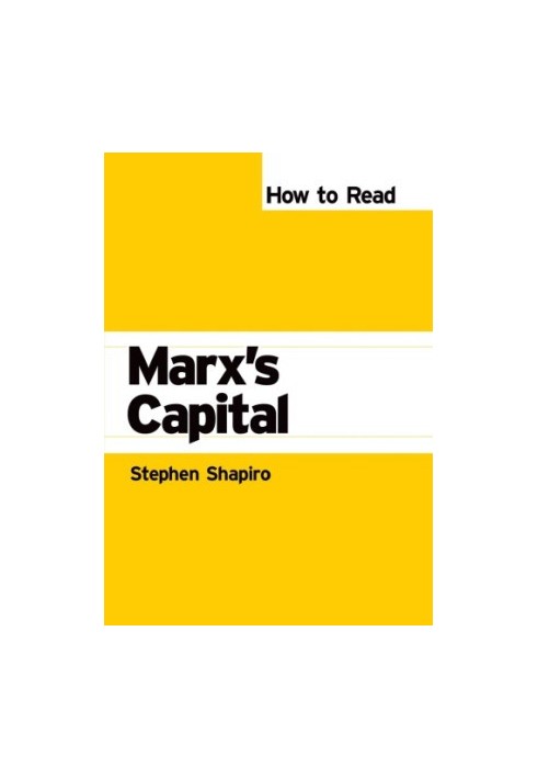 How to read Marx's Capital