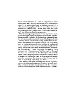 The Cambridge Companion to Descartes