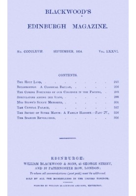 Blackwood's Edinburgh magazine, Vol. 76, No. 467, September 1854