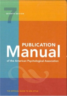 Publication Manual of the American Psychological Association - 7th Edition