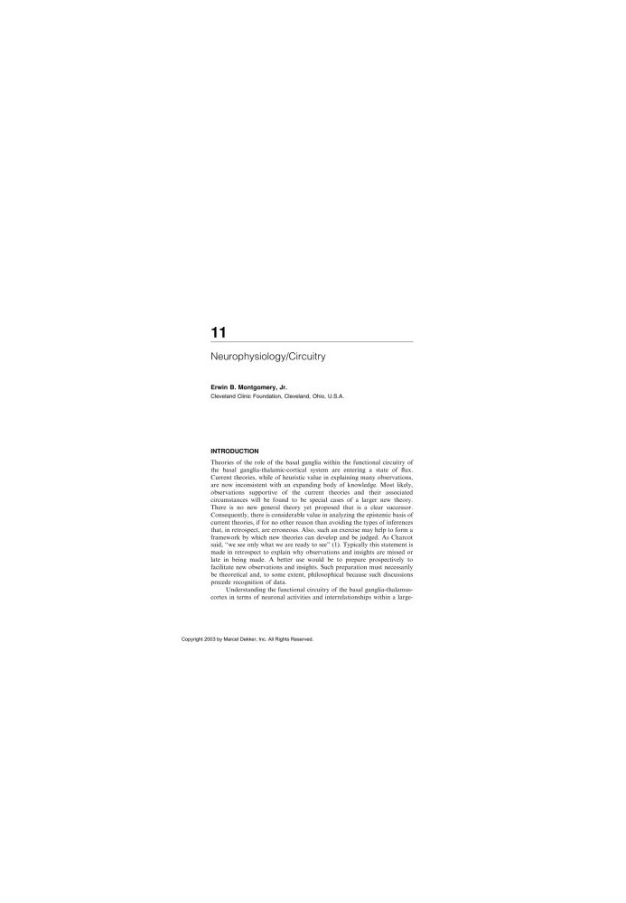Handbook of Parkinson's Disease