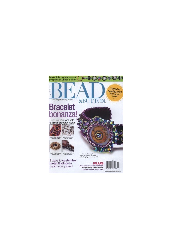Bead & Button Magazine issue 110 - August 2012