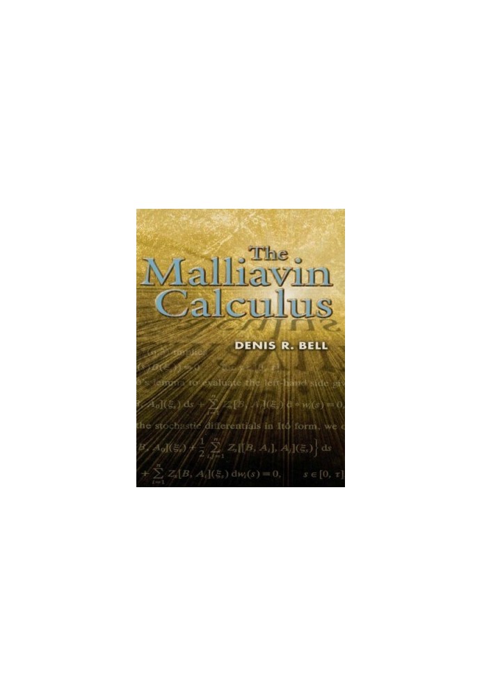 The Malliavin Calculus