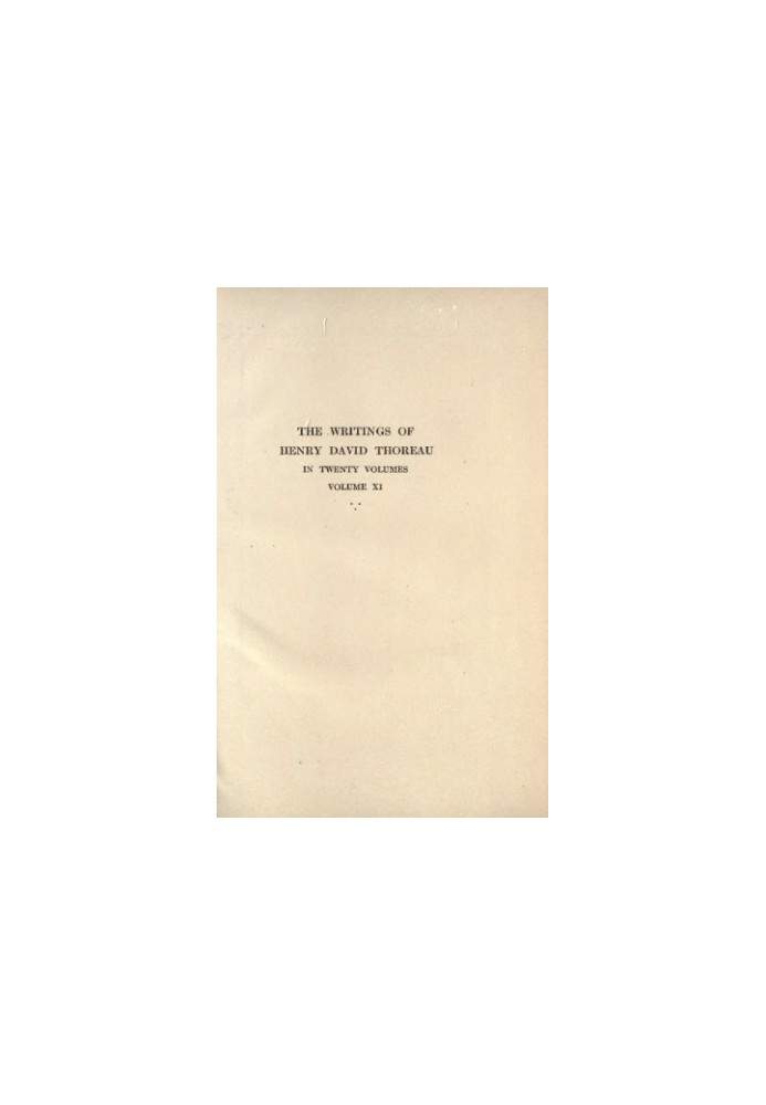 The Writings of Henry David Thoreau in 20 Volumes