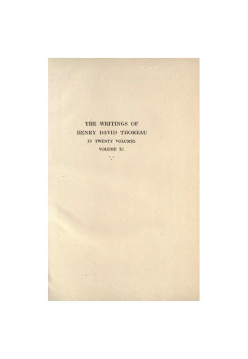 The Writings of Henry David Thoreau in 20 Volumes