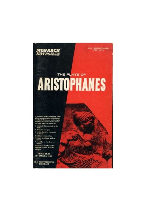The Plays Of Aristophanes - Monarch Notes And Study Guide
