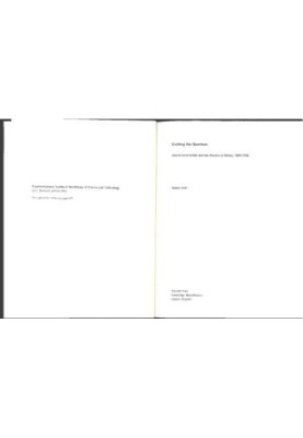 Crafting the Quantum: Arnold Sommerfeld and the Practice of Theory, 1890-1926