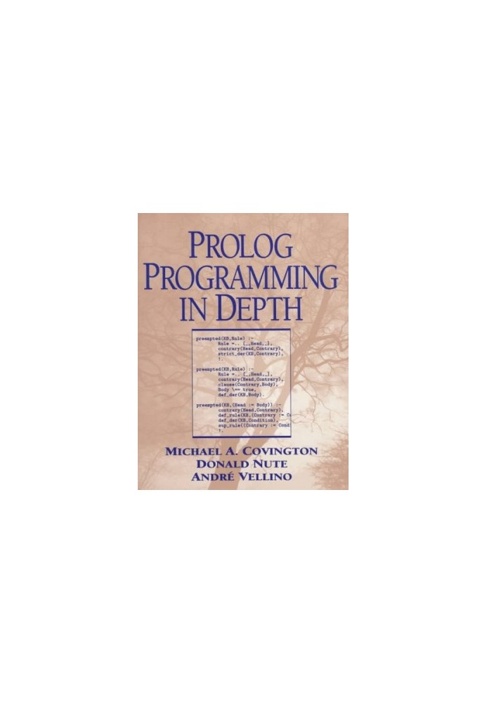 Prolog programming in depth