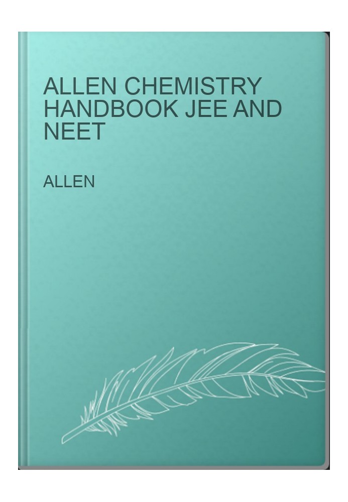 ALLEN CHEMISTRY HANDBOOK JEE AND NEET