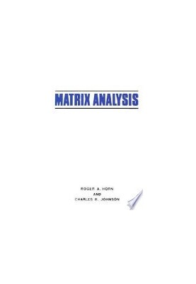 Matrix Analysis