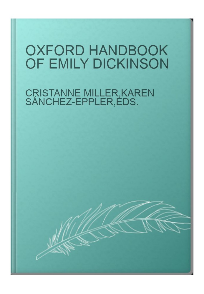 Oxford Handbook of Emily Dickinson