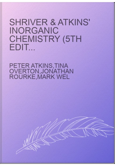 Shriver & Atkins' Inorganic Chemistry (5th Edition) - Answers to self-tests and exercises