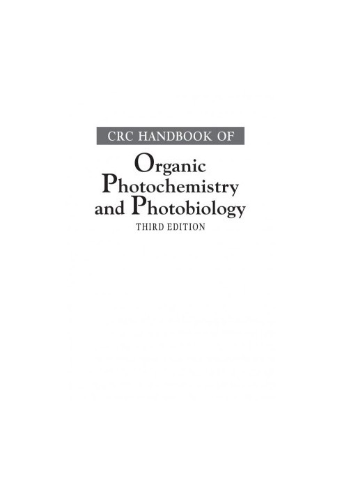 CRC handbook of organic photochemistry and photobiology