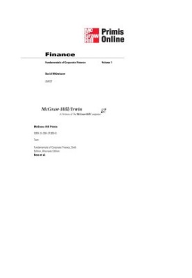 Fundamentals of Corporate Finance (Mcgraw-Hill/Irwin Series in Finance, Insurance, and Real Estate)