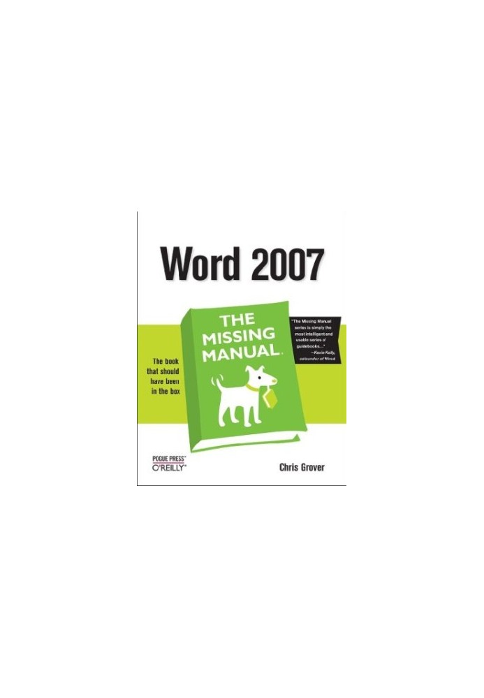 Word 2007: The Missing Manual