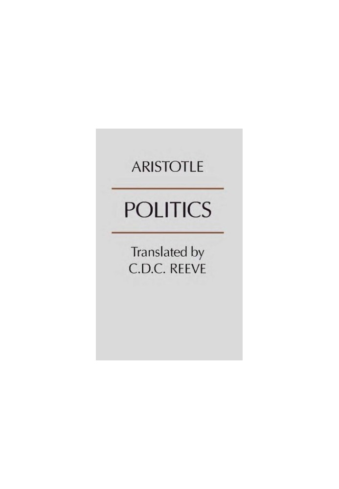 Politics (Hackett Classics)