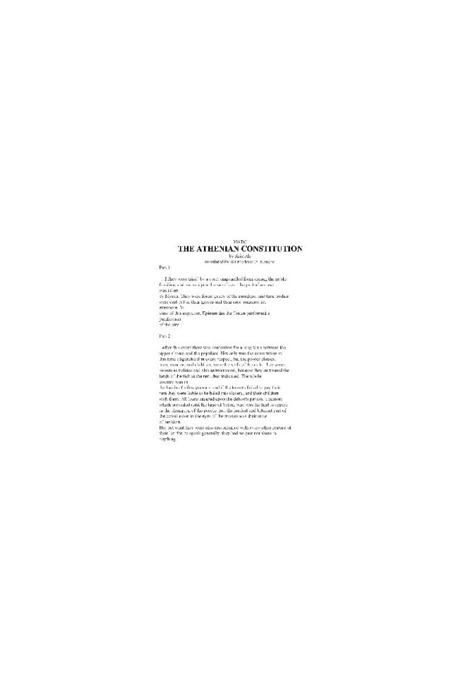 The Athenian Constitution