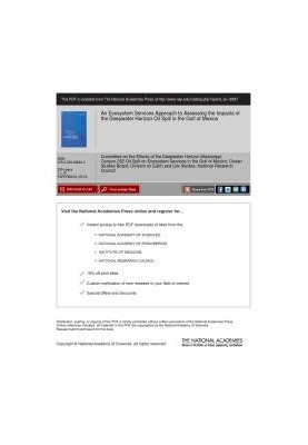 An Ecosystem Services Approach to Assessing the Impacts of the Deepwater Horizon Oil Spill in the Gulf of Mexico
