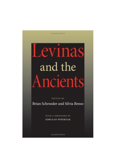 Levinas and the ancients