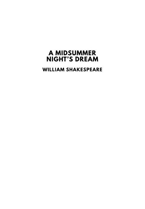 A Midsummer Night’s Dream