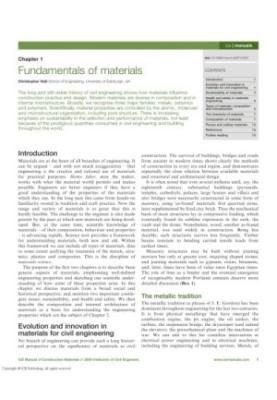 ICE manual of Construction Materials, Volume I - Fundamentals and theory Concrete Asphalts in road construction Masonry