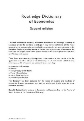 Rutherford - Dictionary of Economics