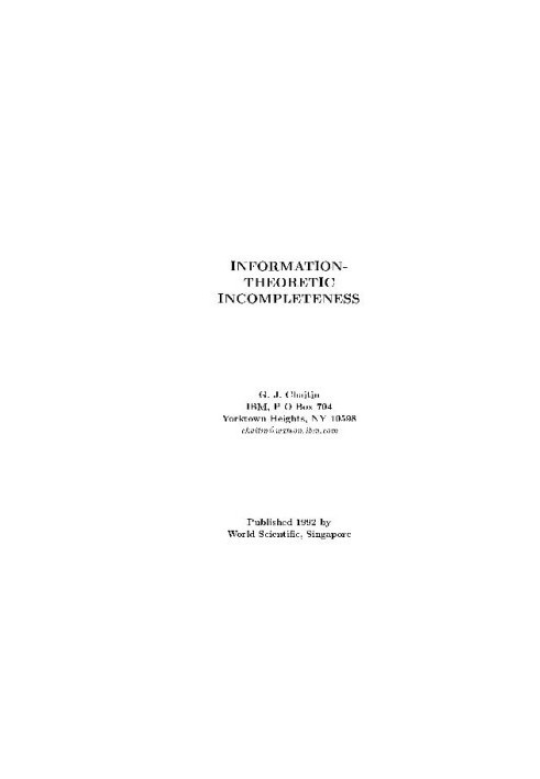 Information-Theoretic Incompleteness