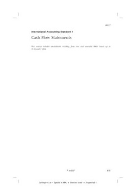 International Accounting Standard 3. Cash Flow Statements