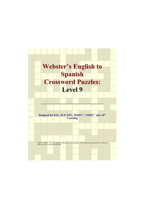 Webster's English to Spanish Crossword Puzzles: Level 9