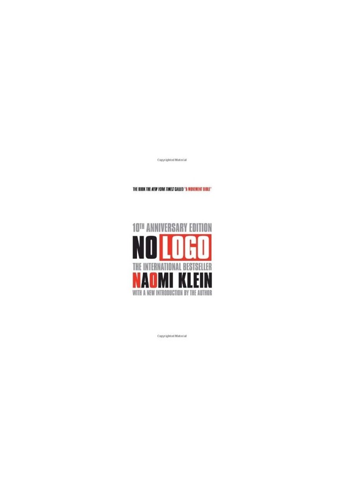 No Logo (10th Anniversary Edition, new intro. 2009)