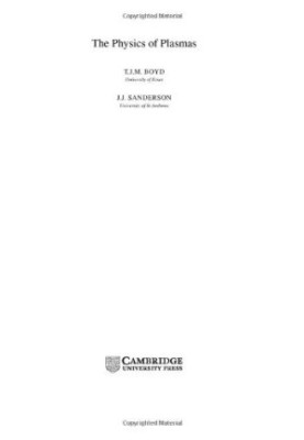 The Physics of Plasmas