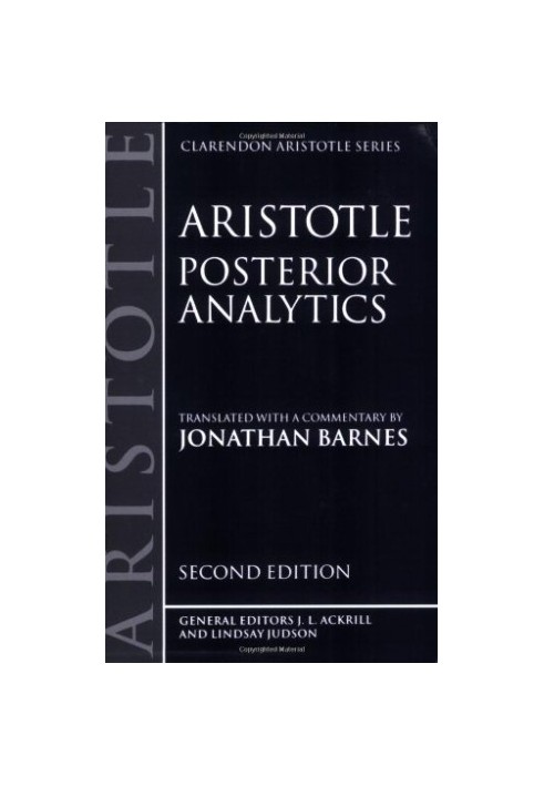 Posterior Analytics (Clarendon Aristotle Series)