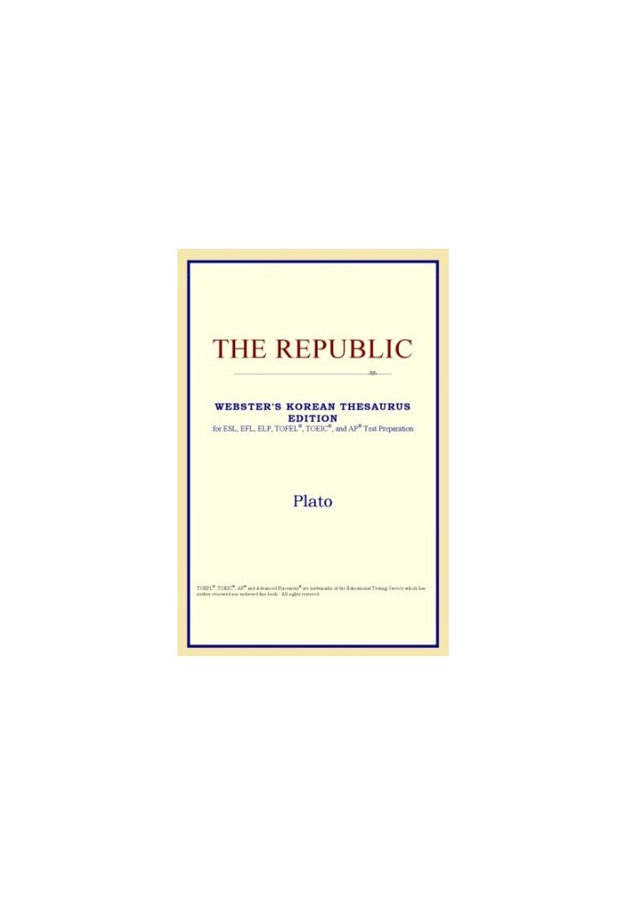 The Republic (Webster's Korean Thesaurus Edition)