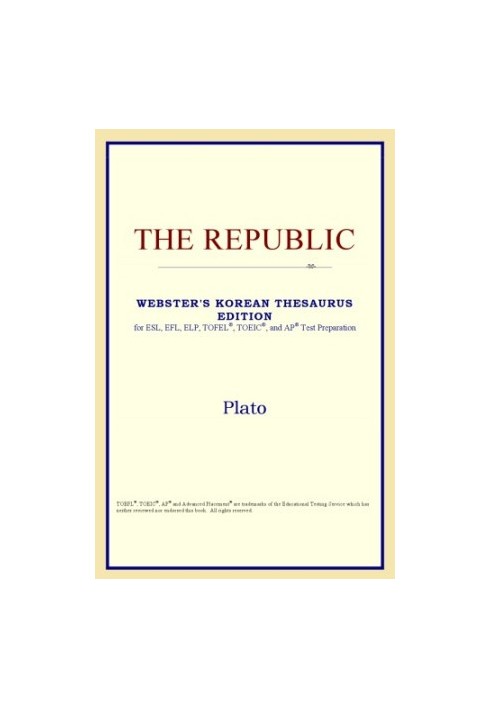 The Republic (Webster's Korean Thesaurus Edition)