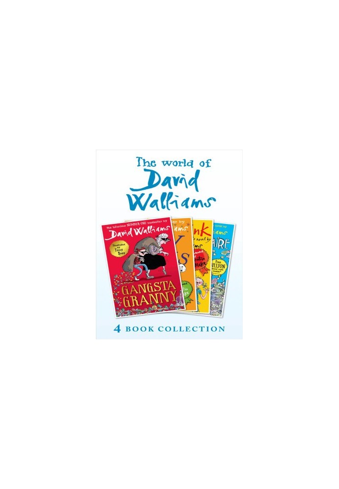 The World of David Walliams 4 Book Collection (The Boy in the Dress, Mr Stink, Billionaire Boy, Gangsta Granny)